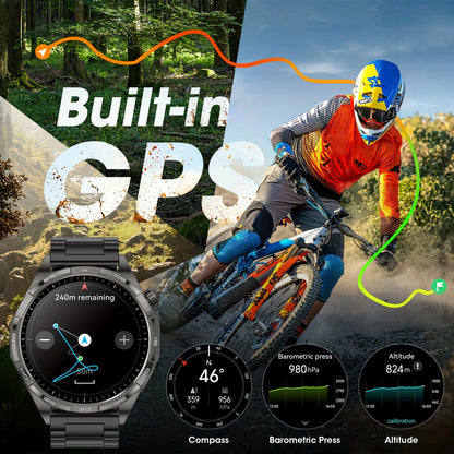 WATCH 6 Pro – AMOLED Smartwatch with GPS, Bluetooth Calling & Health Tracking