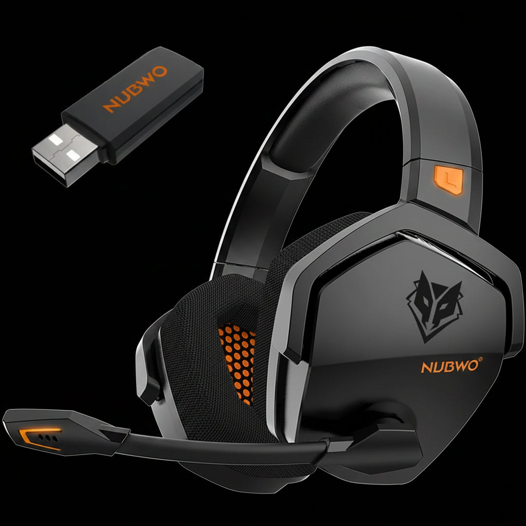 NUBWO G06 Dual Wireless Gaming Headset – 2.4G & Bluetooth, 7.1 Surround, ENC Mic, PC PS4 PS5