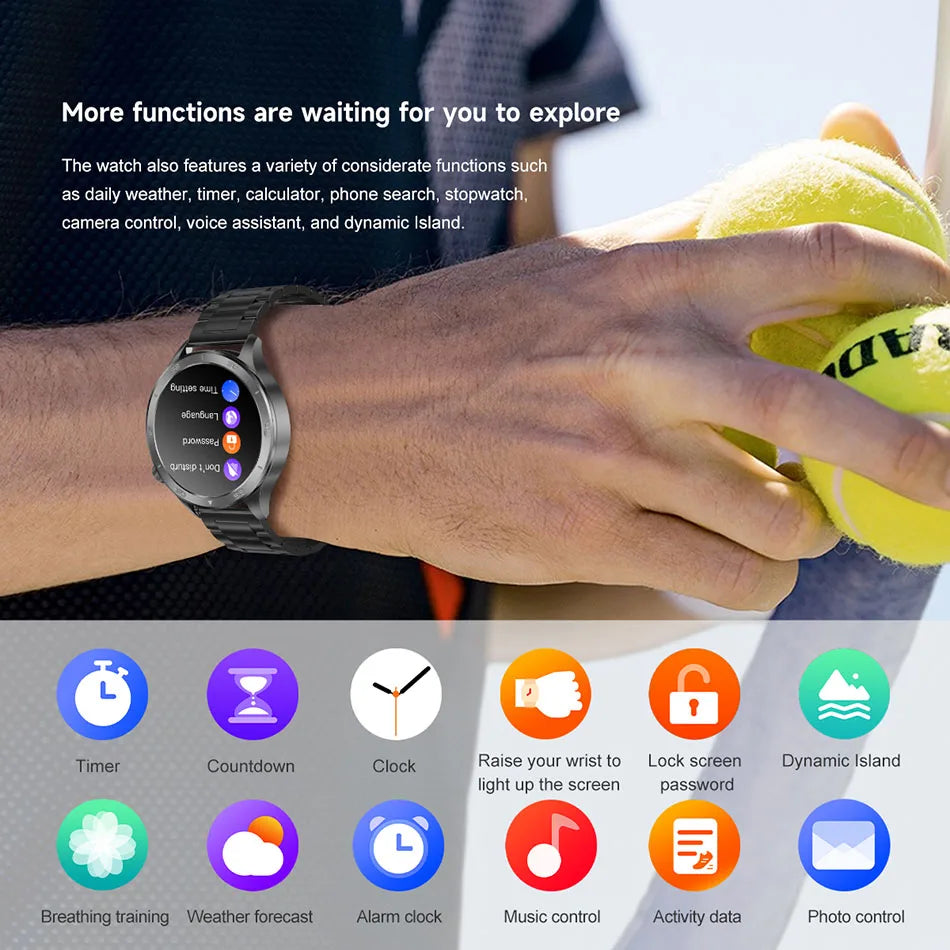 OPPO Watch X2 Smartwatch – GPS, Heart Rate, AI Voice, Bluetooth Calling