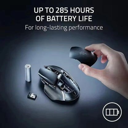 Original Razer Basilisk V3 X HyperSpeed Customizable Wireless Gaming Mouse 18K Optical Sensor Chroma RGB 9 Programmable Controls