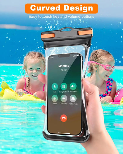 HAISSKY Waterproof Phone Pouch – Clip & Lanyard, Touch Sensitive