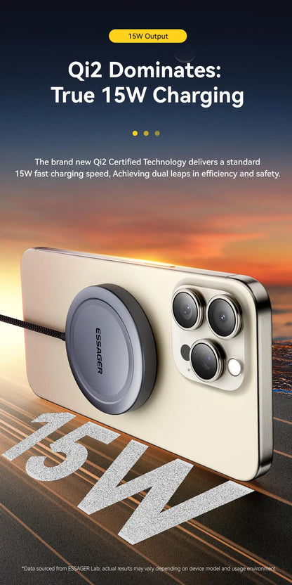 Essager 15W Qi2 Magnetic Wireless Charger Stand