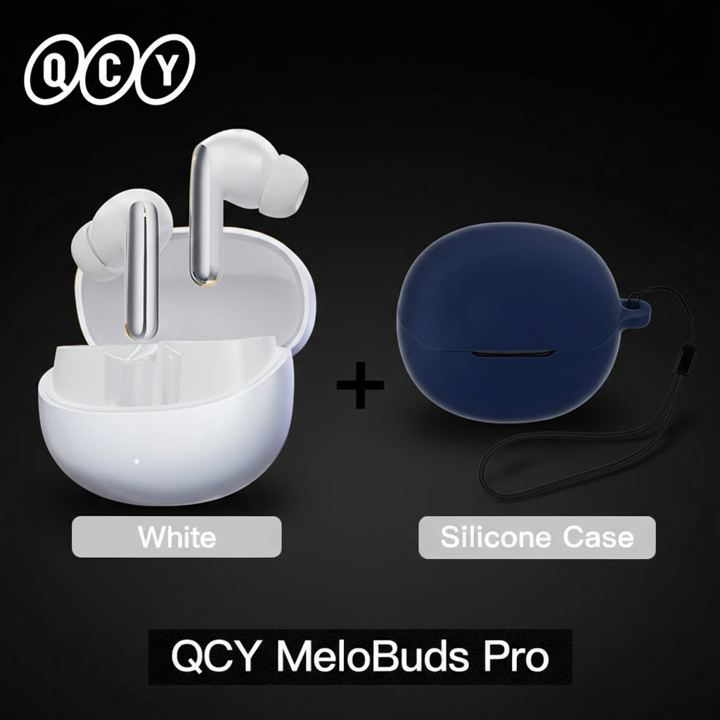 QCY MeloBuds Pro ANC Earbuds – 46dB Hybrid ANC | Hi-Res LDAC | 34Hr Battery