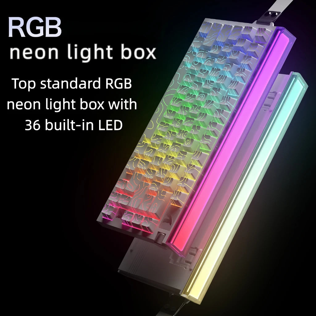 ATTACK SHARK R85HE Magnetic Axis Gaming Wire Keyboard 8KHz Rate 0.005mm RT Precision Adjustable 5 Layer Soundproof Filling RGB