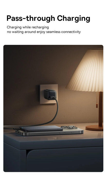 Baseus 5000mAh Magnetic Power Bank – 15W Wireless, 20W Wired, Card-Slim, MagSafe Compatible
