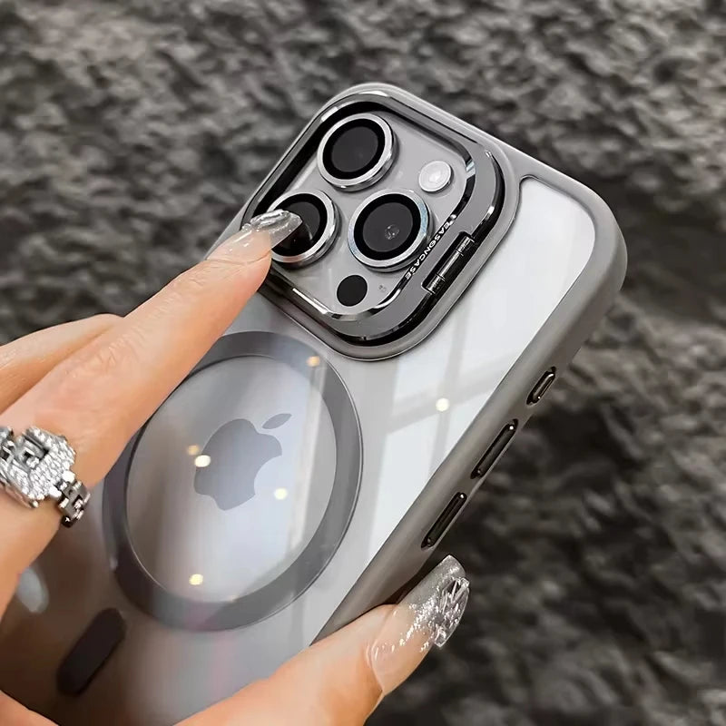 MagSafe Shockproof iPhone Case with Glass Lens Protector – iPhone 11 to 17 Pro Max
