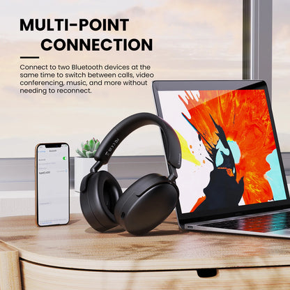 Oneodio SuperEQ A200 Wireless Over-Ear Headphones – ANC, Hi-Res Audio, 100H Battery