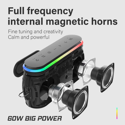 XDOBO X8 III 60W Portable Bluetooth Speaker – Deep Bass, IPX7, 6600mAh Power Bank