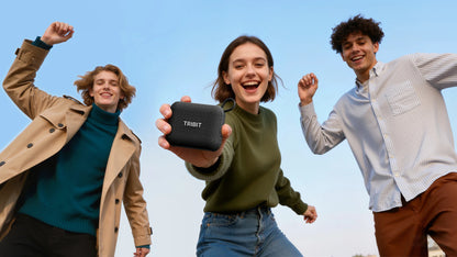 Tribit PocketGo Portable Bluetooth Speaker – IP68 Waterproof, BT 6.0, TWS, 80m Range, App EQ