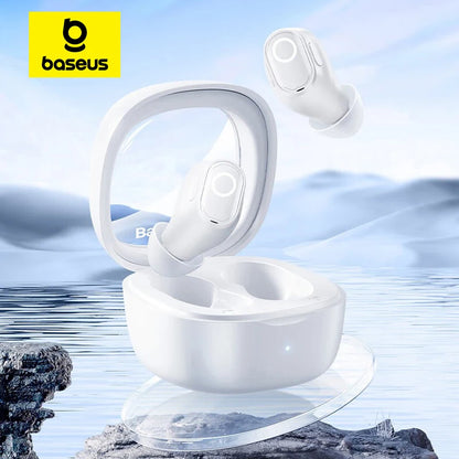 Baseus WM02 True Wireless Earbuds – Bluetooth 5.3, 25Hr Battery, Built-In Mic, USB-C