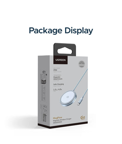 UGREEN Magflow 25W Qi2 Wireless Charging Pad – iPhone 16 & 17