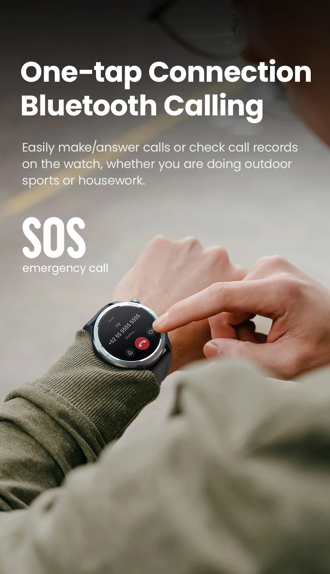 HAYLOU Solar Neo Smartwatch – 1.53" HD Display, 24H Health Monitoring, Bluetooth Calling