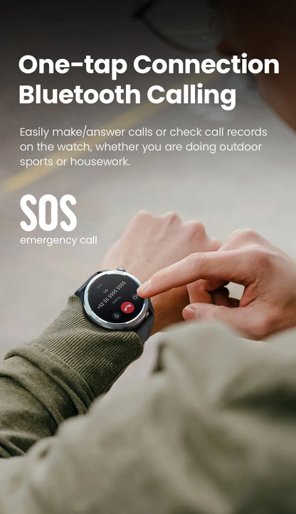 HAYLOU Solar Neo Smartwatch – 1.53" HD Display, 24H Health Monitoring, Bluetooth Calling