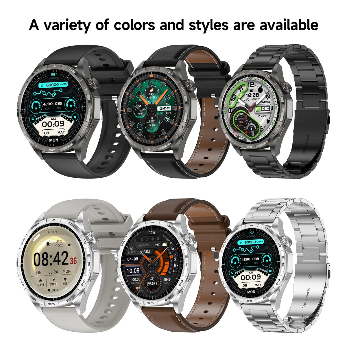 WATCH 6 Pro – AMOLED Smartwatch with GPS, Bluetooth Calling & Health Tracking