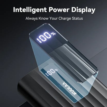 KUULAA Power Bank 22.5W – 10000mAh / 20000mAh, PD Fast Charge, Digital Display, USB-C + USB-A