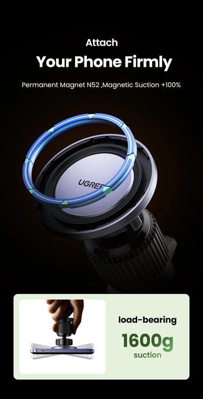 UGREEN Magnetic Car Phone Holder – MagSafe Compatible