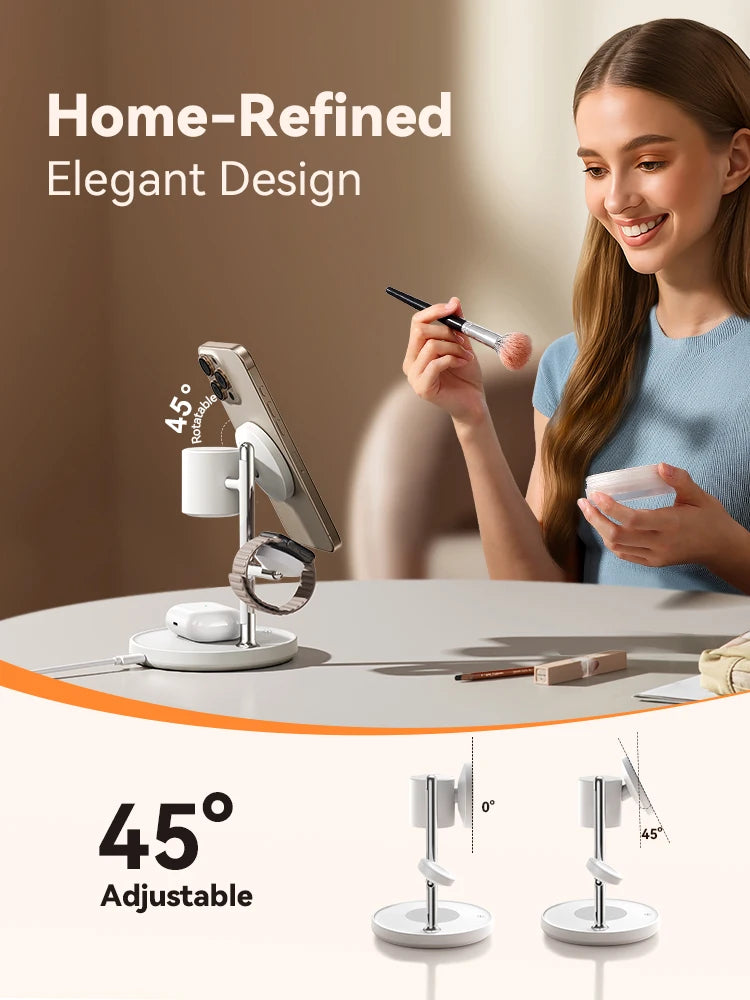 Joyroom JR-W23 Qi2 3-in-1 Wireless Charging Station