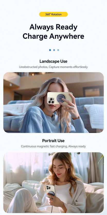 Essager 15W Qi2 Magnetic Wireless Charger Stand