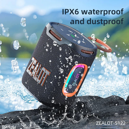 ZEALOT S122 25W Portable Bluetooth Speaker – IPX6 Waterproof, HiFi Stereo, TWS, 20Hr Battery