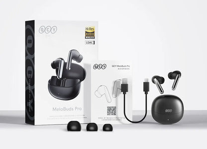 QCY MeloBuds Pro ANC Earbuds – 46dB Hybrid ANC | Hi-Res LDAC | 34Hr Battery