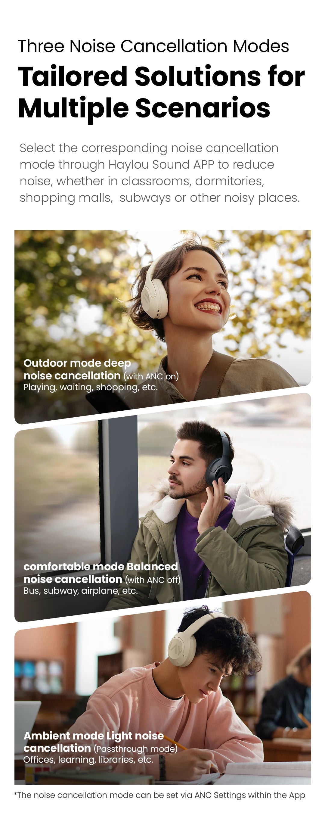 HAYLOU S30 ANC Over-Ear Headphones – 43dB Adaptive ANC, LDAC Hi-Res, 80Hr Battery, Memory Foam