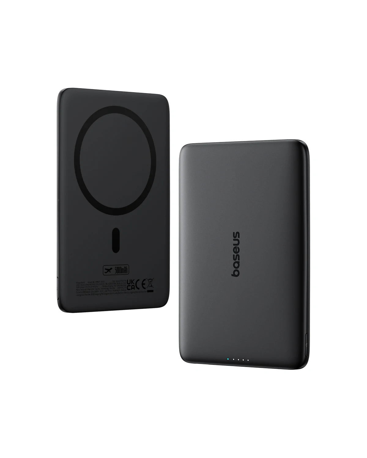 Baseus 5000mAh Magnetic Power Bank – 15W Wireless, 20W Wired, Card-Slim, MagSafe Compatible