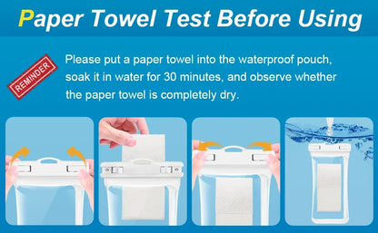 HAISSKY Waterproof Phone Pouch – Clip & Lanyard, Touch Sensitive