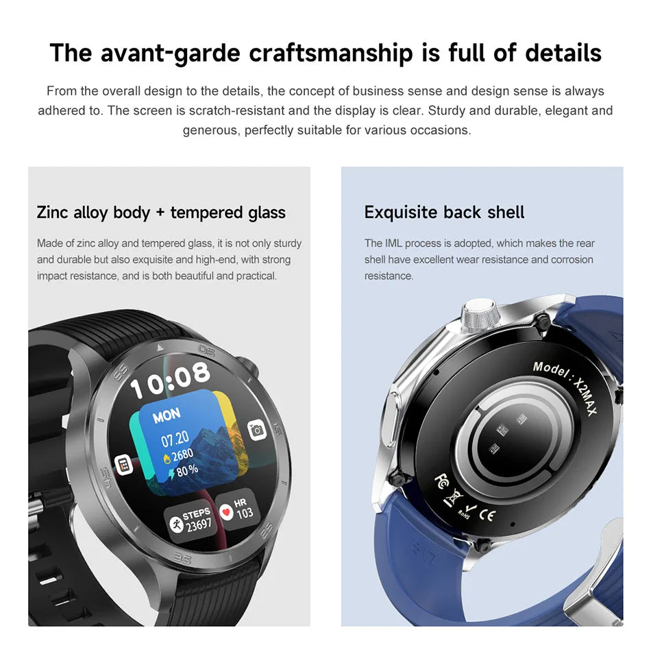 OPPO Watch X2 Smartwatch – GPS, Heart Rate, AI Voice, Bluetooth Calling