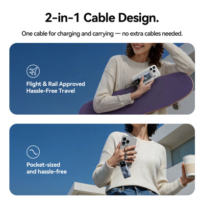 Vention 10000mAh Power Bank – 22.5W, Wireless Charging, Apple Watch Charger, Digital Display