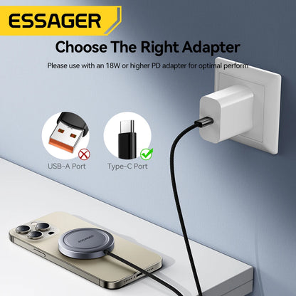 Essager 15W Qi2 Magnetic Wireless Charger Stand