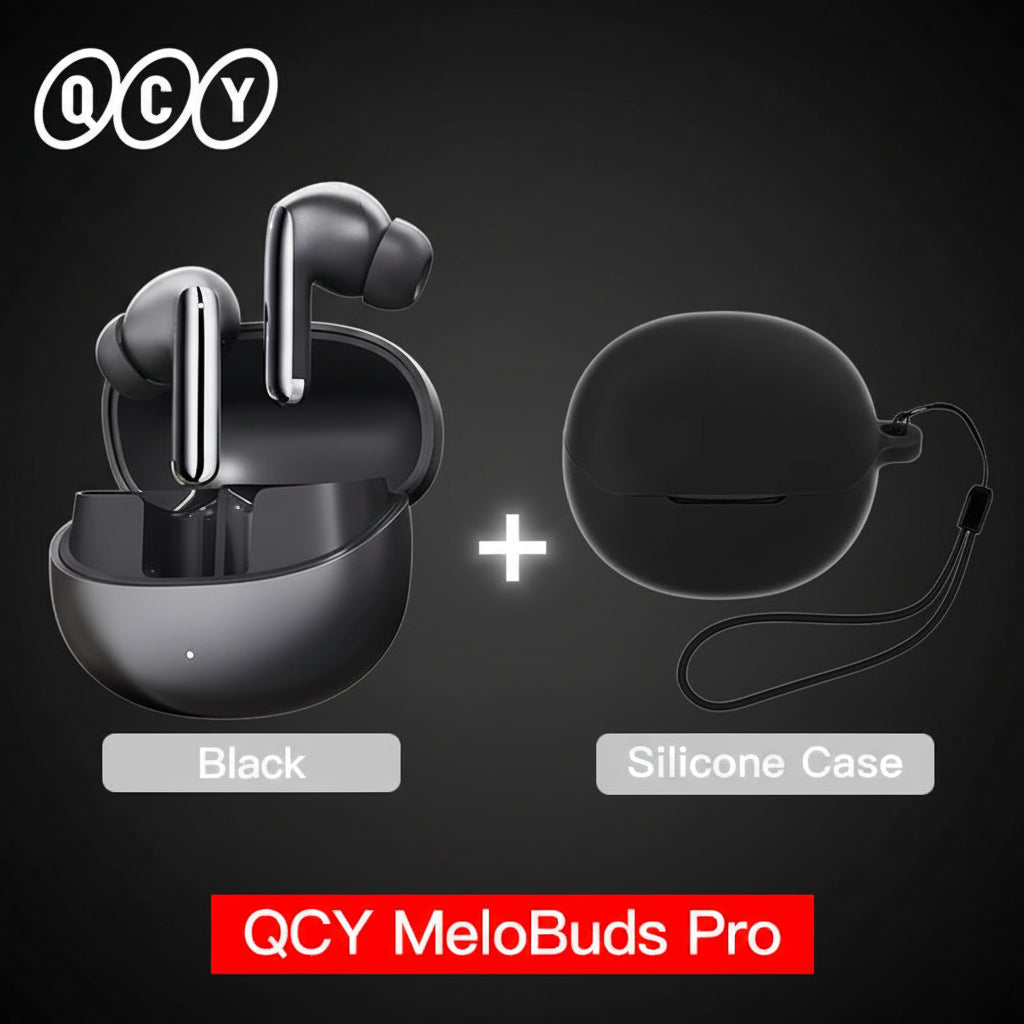 QCY MeloBuds Pro ANC Earbuds – 46dB Hybrid ANC | Hi-Res LDAC | 34Hr Battery