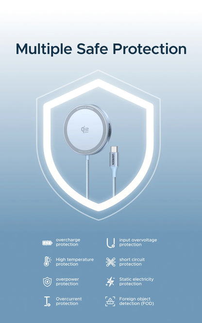UGREEN Magflow 25W Qi2 Wireless Charging Pad – iPhone 16 & 17
