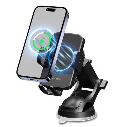 15W Wireless Car Charger & Phone Holder Mount