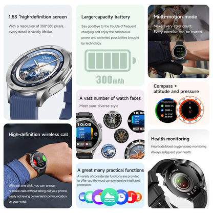 OPPO Watch X2 Smartwatch – GPS, Heart Rate, AI Voice, Bluetooth Calling