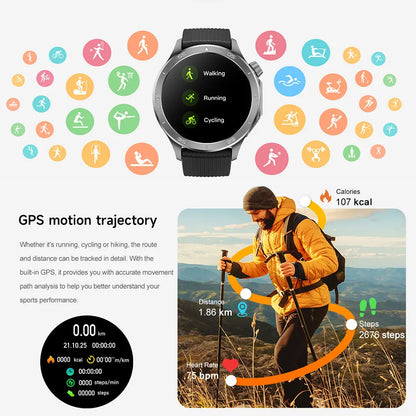 OPPO Watch X2 Smartwatch – GPS, Heart Rate, AI Voice, Bluetooth Calling