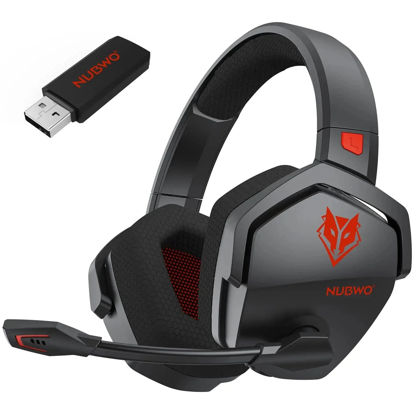 NUBWO G06 Dual Wireless Gaming Headset – 2.4G & Bluetooth, 7.1 Surround, ENC Mic, PC PS4 PS5
