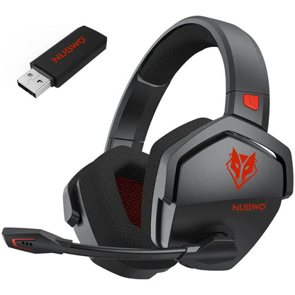 NUBWO G06 Dual Wireless Gaming Headset – 2.4G & Bluetooth, 7.1 Surround, ENC Mic, PC PS4 PS5