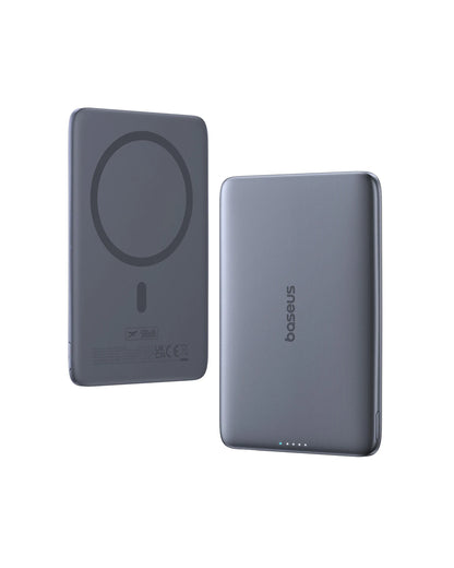Baseus 5000mAh Magnetic Power Bank – 15W Wireless, 20W Wired, Card-Slim, MagSafe Compatible