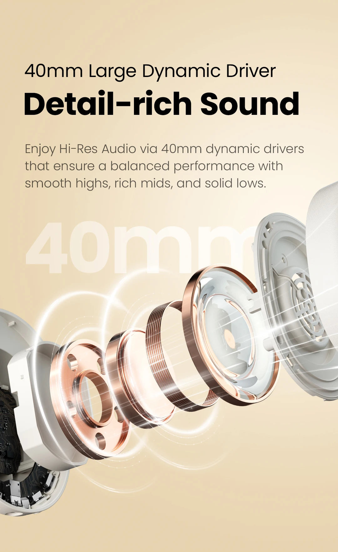 HAYLOU S30 ANC Over-Ear Headphones – 43dB Adaptive ANC, LDAC Hi-Res, 80Hr Battery, Memory Foam