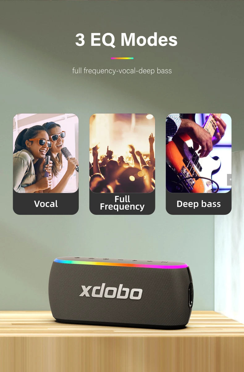 XDOBO X8 III 60W Portable Bluetooth Speaker – Deep Bass, IPX7, 6600mAh Power Bank