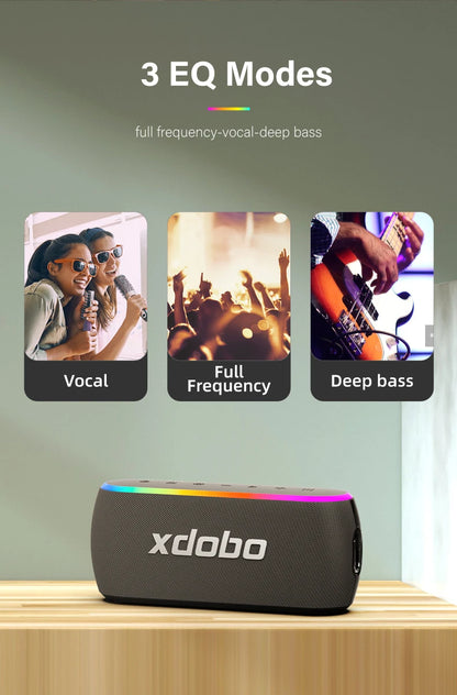 XDOBO X8 III 60W Portable Bluetooth Speaker – Deep Bass, IPX7, 6600mAh Power Bank