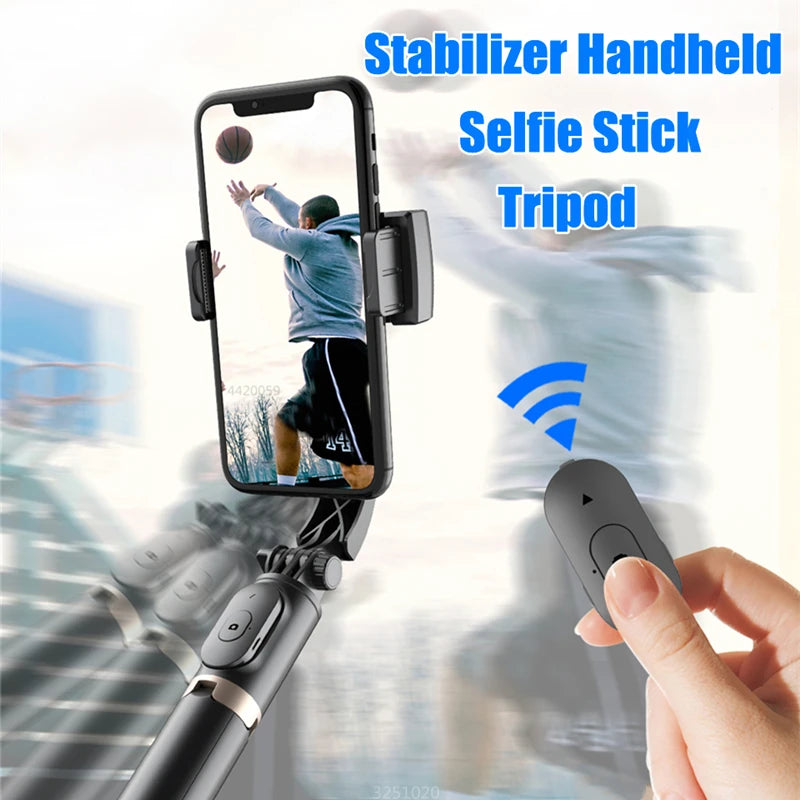 FGCLSY Gimbal Stabilizer Selfie Stick – Foldable Tripod with Bluetooth Shutter