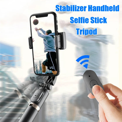 FGCLSY Gimbal Stabilizer Selfie Stick – Foldable Tripod with Bluetooth Shutter