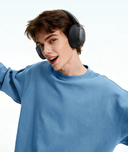 Baseus Bass EH10 NC ANC Headphones  -45dB Noise Cancelling, Bluetooth 6.0, 80Hr Battery, Spatial Audio
