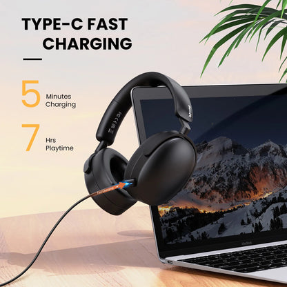 Oneodio SuperEQ A200 Wireless Over-Ear Headphones – ANC, Hi-Res Audio, 100H Battery