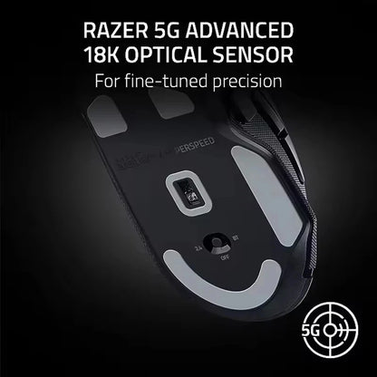 Original Razer Basilisk V3 X HyperSpeed Customizable Wireless Gaming Mouse 18K Optical Sensor Chroma RGB 9 Programmable Controls