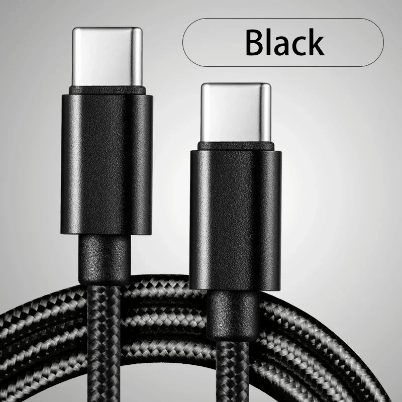 66W USB-C Fast Charging Cable – Nylon Braided, 1m / 2m / 3m
