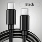 66W USB-C Fast Charging Cable – Nylon Braided, 1m / 2m / 3m