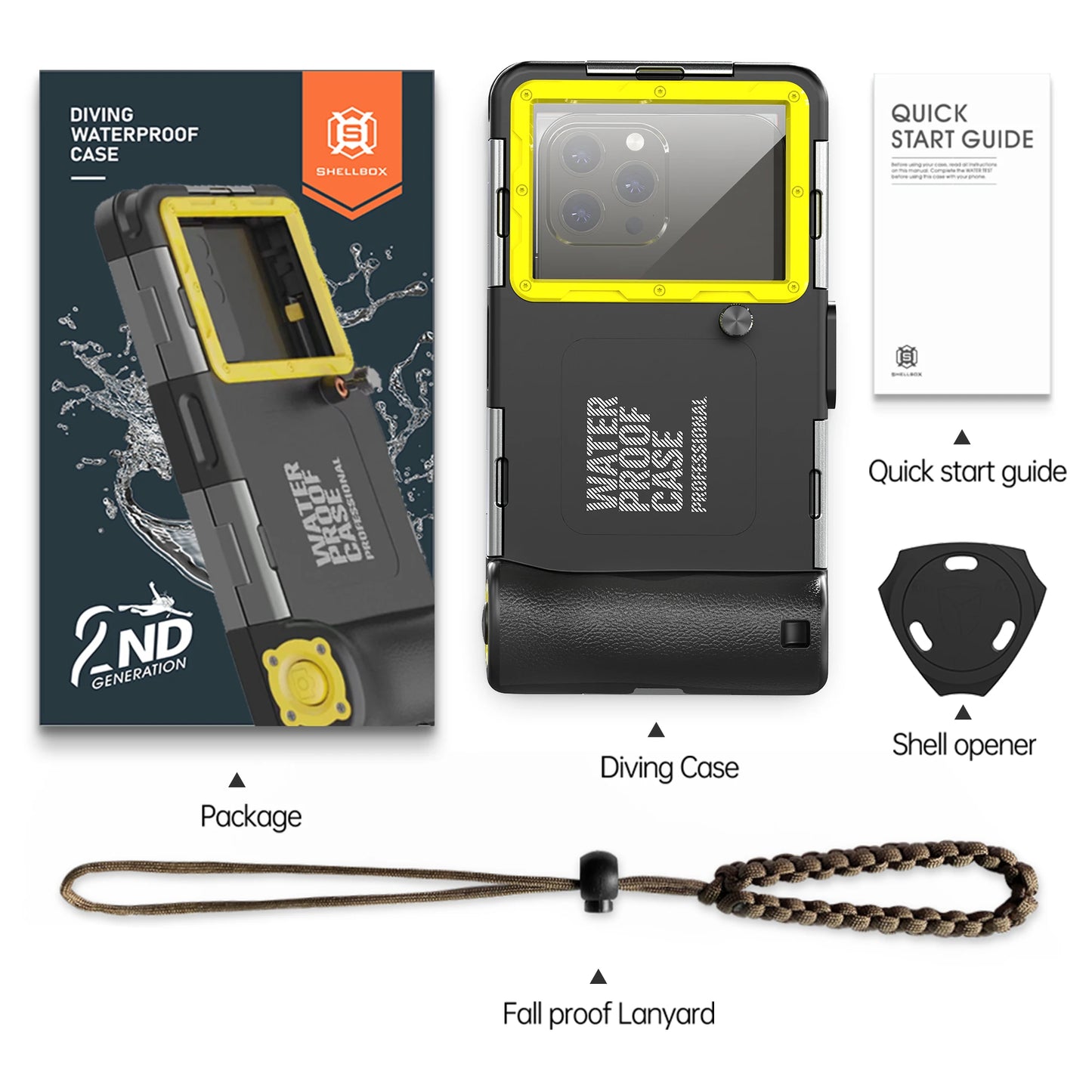 IP68 Waterproof Phone Case – 15m Depth, Universal 6.9"