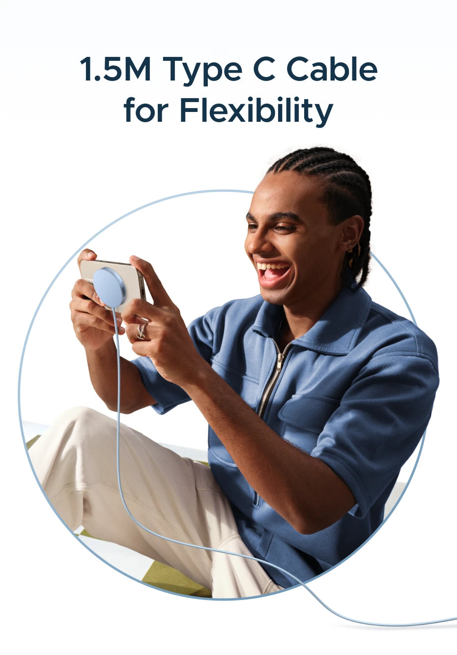 UGREEN Magflow 25W Qi2 Wireless Charging Pad – iPhone 16 & 17